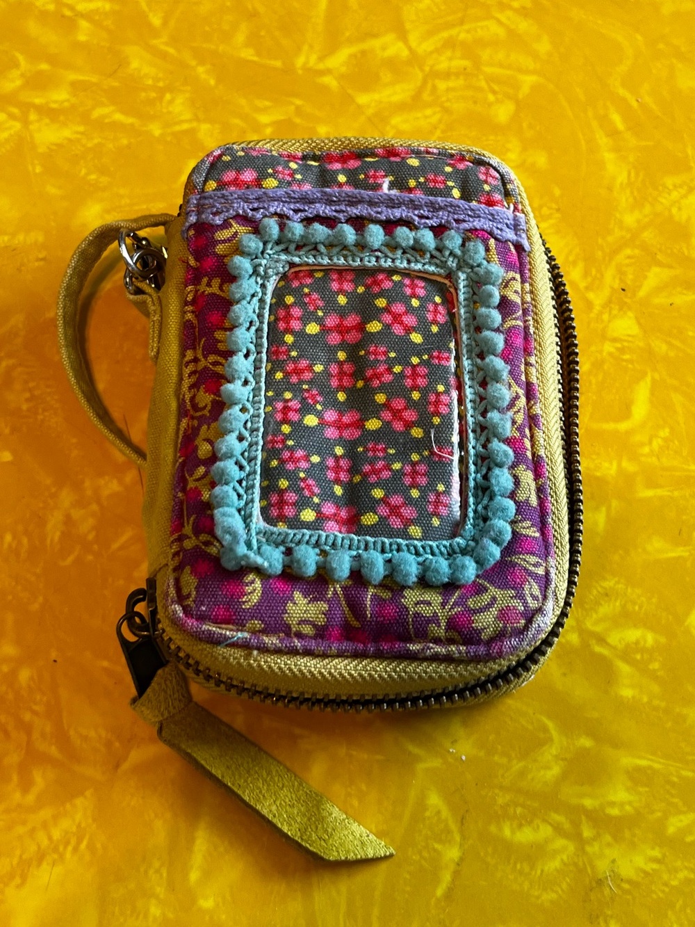 Natural Life floral wristlet